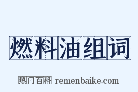 燃料油组词是什么意思的图片